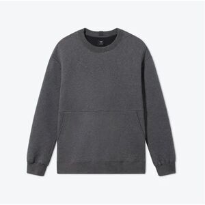 LUNYA Mens Sweatshirt XL Gray Pullover Crew RESTORE DOUBLE FACED Pocket LAHGO